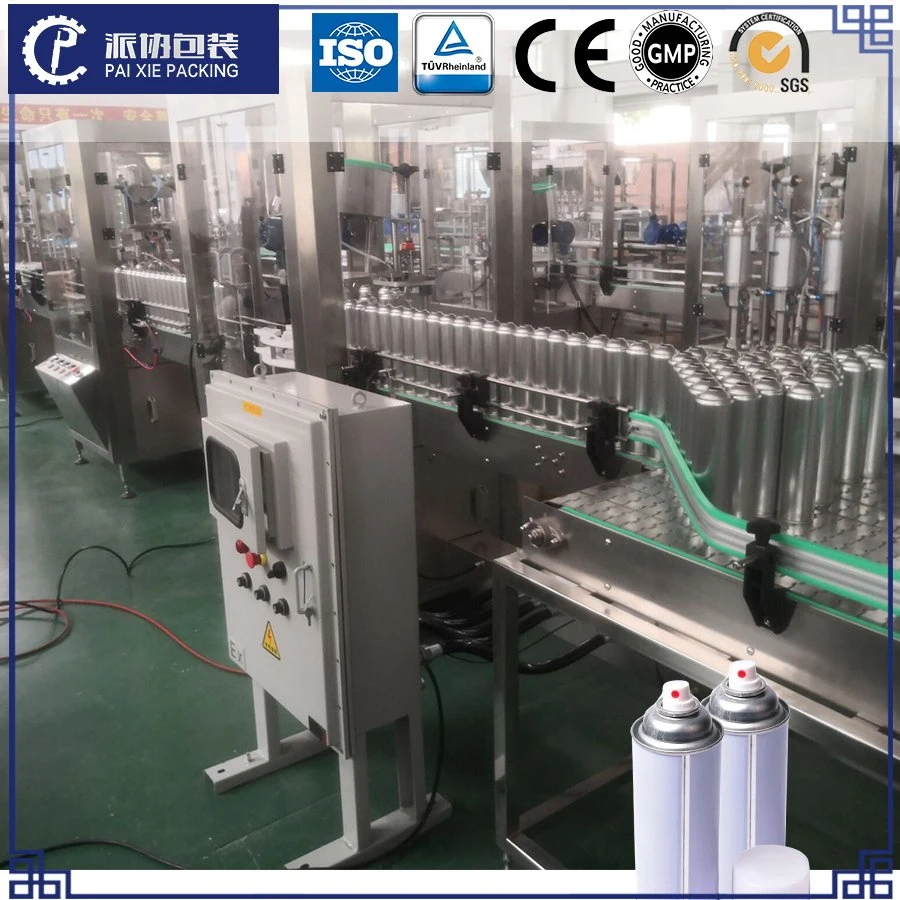 Chemical Aerosol Tin Can Spray Bottle Servo System Bottling Filling Line Plant Equipment Factory Manufacturer Smart Filling Machine