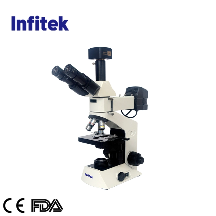 Infitek Infinity Plan Achromatic Objective Metallurgical Microscope with FDA