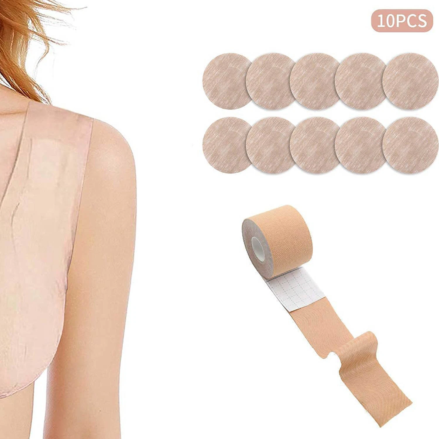 Waterproof Push up Fabric Transparent Adhesive Breast Uplift Boob Tape