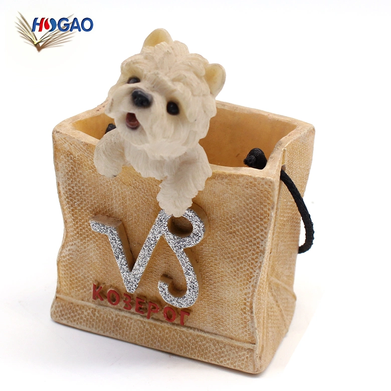 Custom Resin Dog Pen Pencil Holder for Desk Organizer