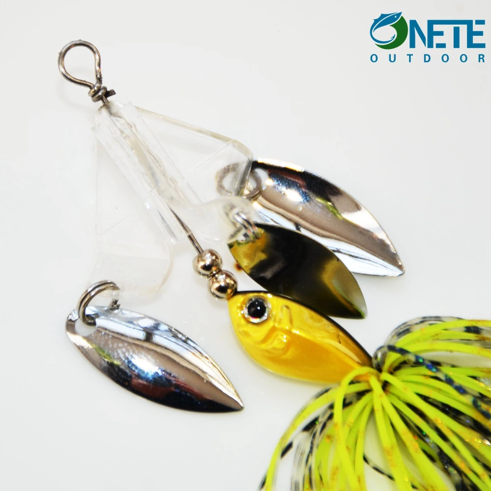 Spinnerbait Lhsb04 9cm-13G Sauce Wirebait falda de la hélice de silicona señuelos