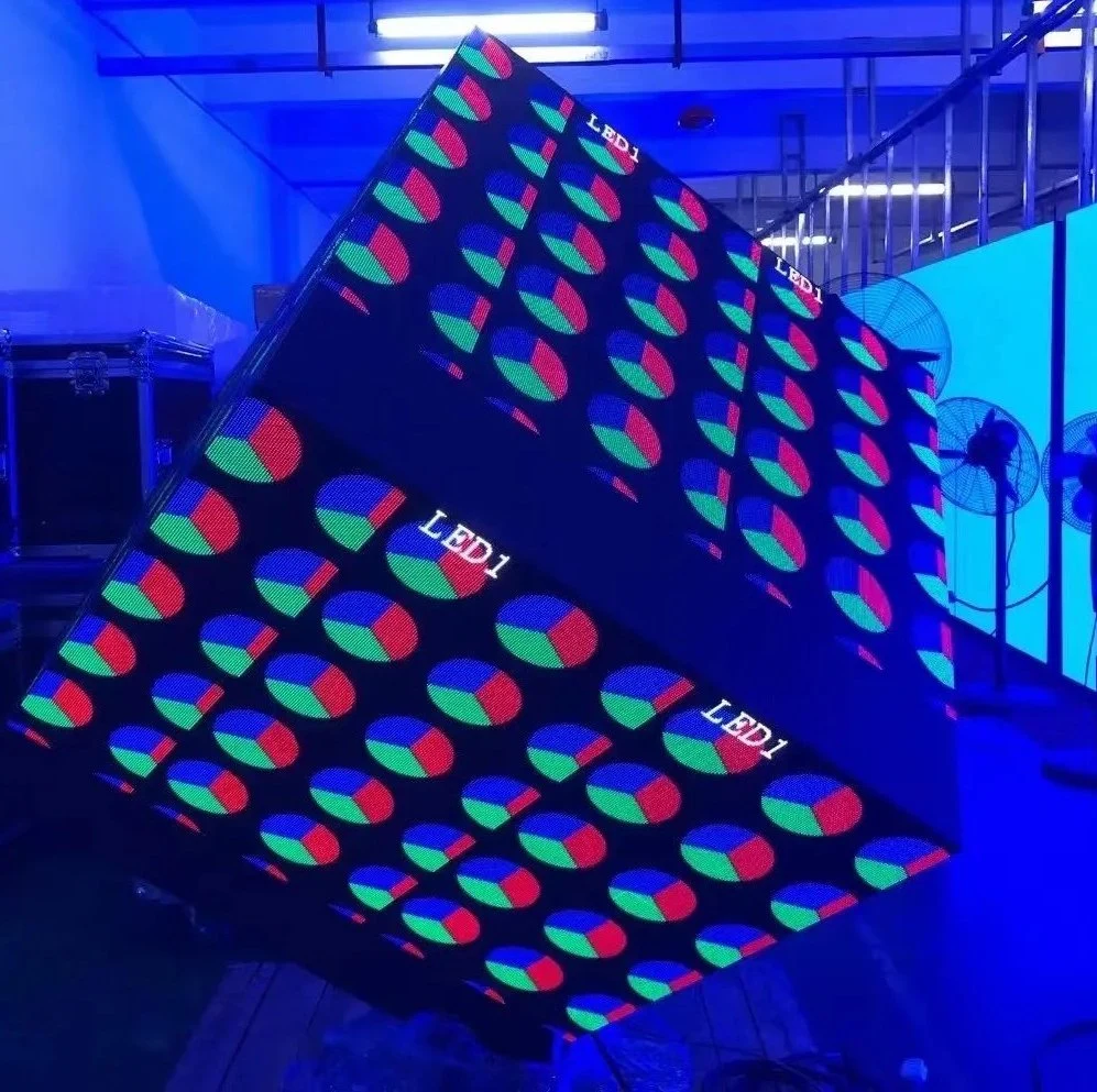 P3 magasin de détail extérieur magasin de vente au détail étanche Publicité signe de logo créatif Écran LED Magic Cube