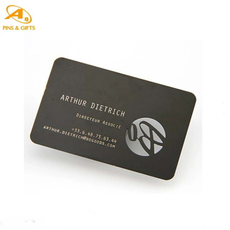 Fashion Plastic Contactless Stainless Blank Card Steel Custom Metal Name Business Card