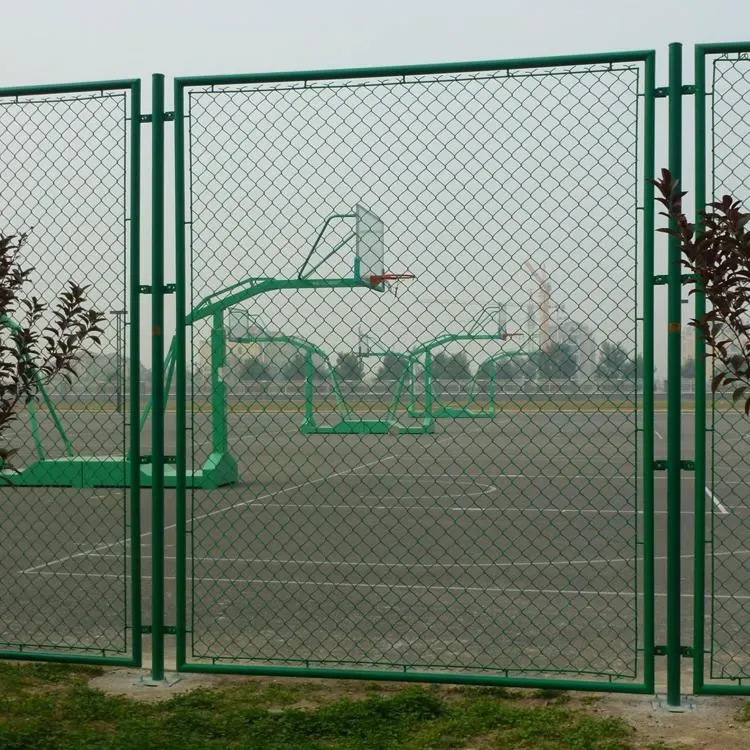 PVC Coated Diamond Wire Mesh Chain Link Fence for Sports Ground