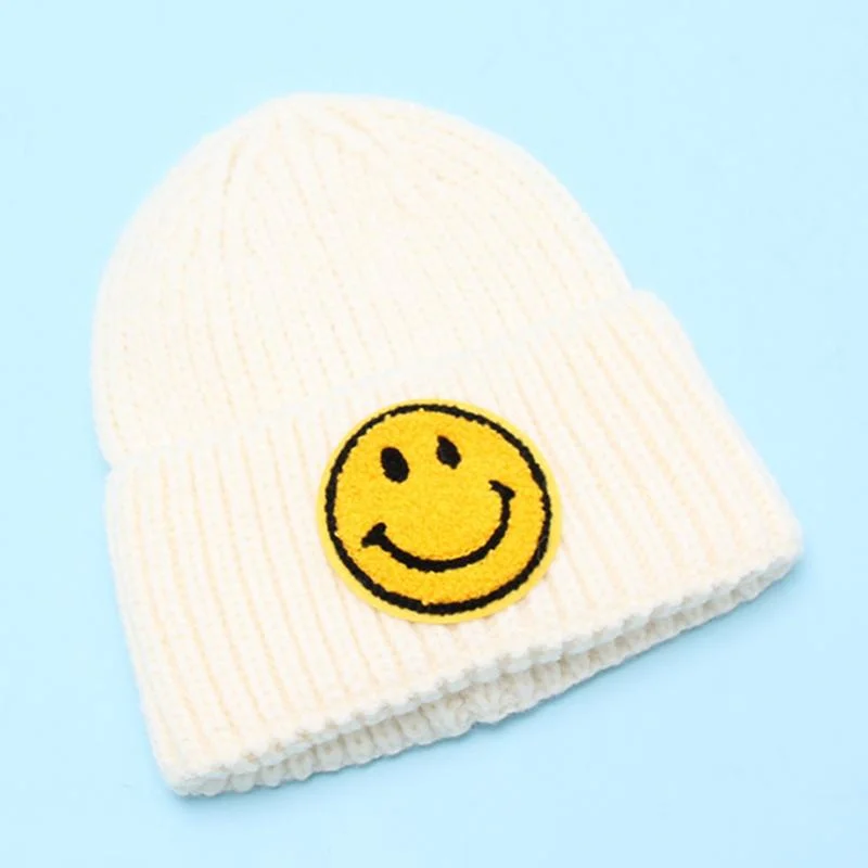 Comercio al por mayor de Invierno de blancos personalizado gorras Beanies tejida tejidos de punto a los niños bebé Beanie Hat