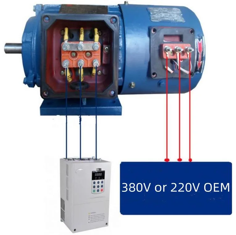 Hohe Effizienz und hohe Qualität und hohe Geschwindigkeit Y2/Ye3 IE2 IE3 Vierkant- und Rundform-AC-Motor mit Eichhörnchen