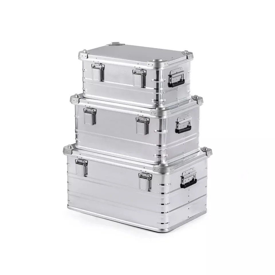 Fashion New Design Aluminum Storage Cases Alloy Durable Customized Large Camping Storage Box Aluminum Tool Case