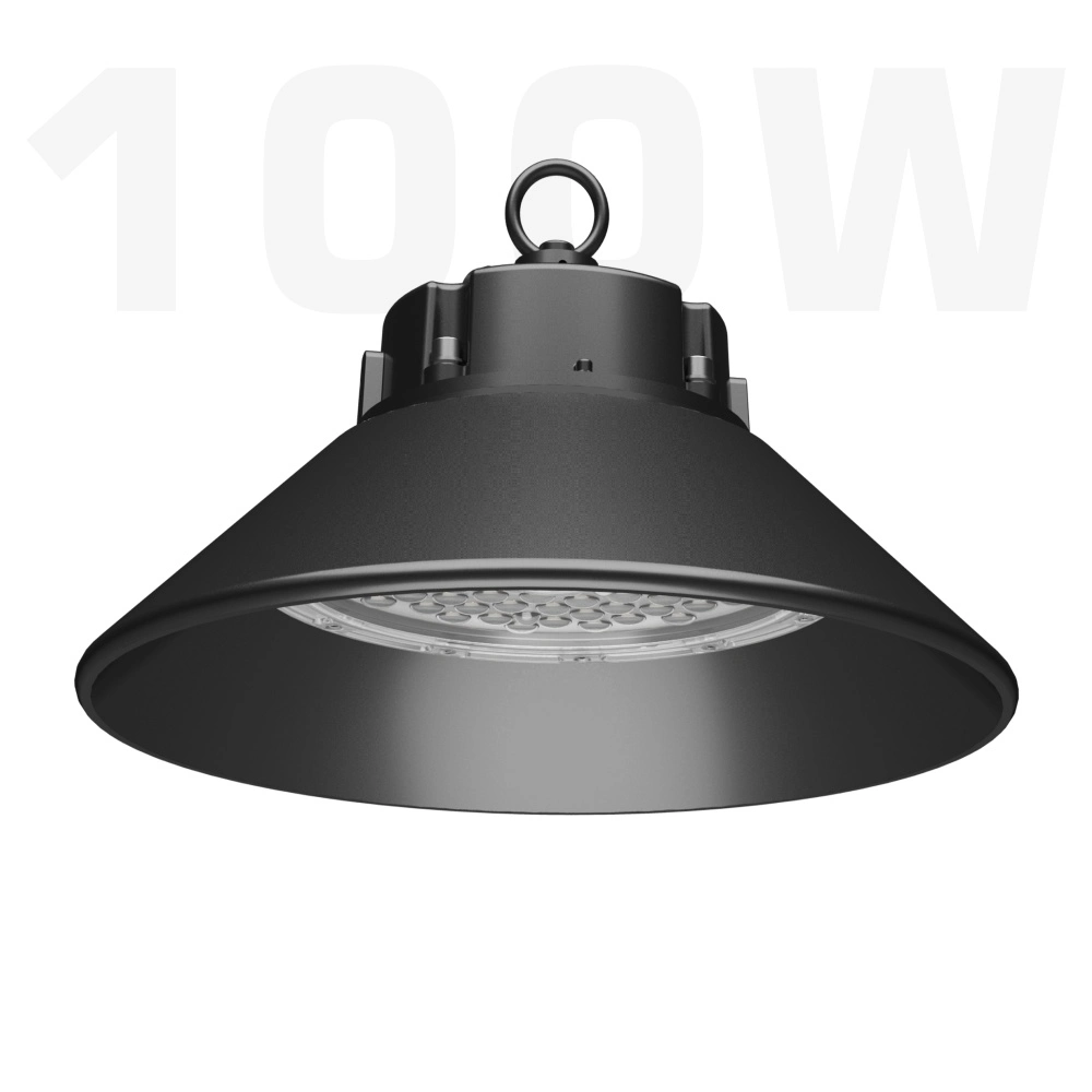 Staubdicht 100W 15000lm Warehouse Industrial IP65 Wasserdichte Kirche 120W 100 W Watt Highbay Lighting UFO High Bay Light LED für Industrielagerausstellung