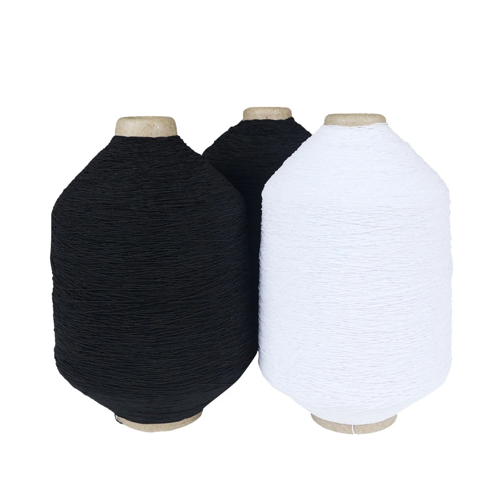 Factory Price Latex Rubber Covered 90/75/75 Polyester DTY Yarn for Socks