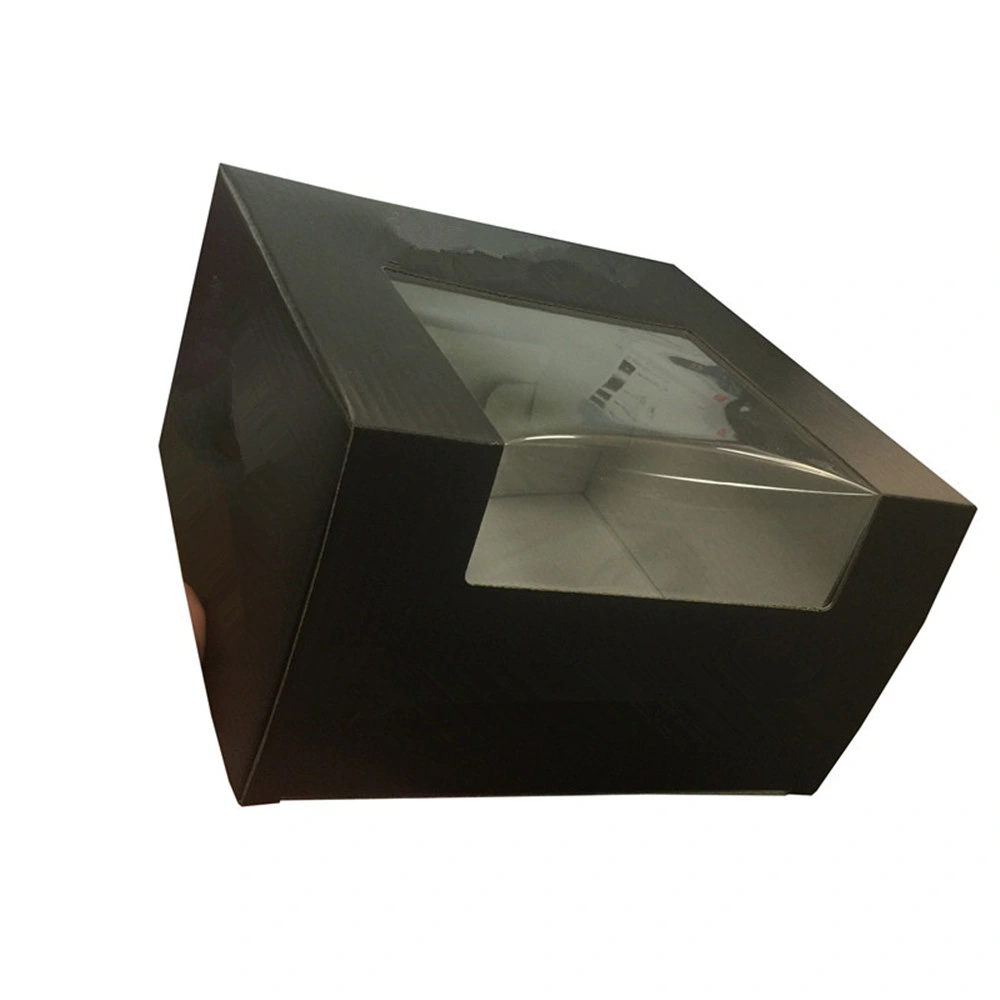 Caixa de papelão de janela transparente com impressão personalizada e barata personalizada
