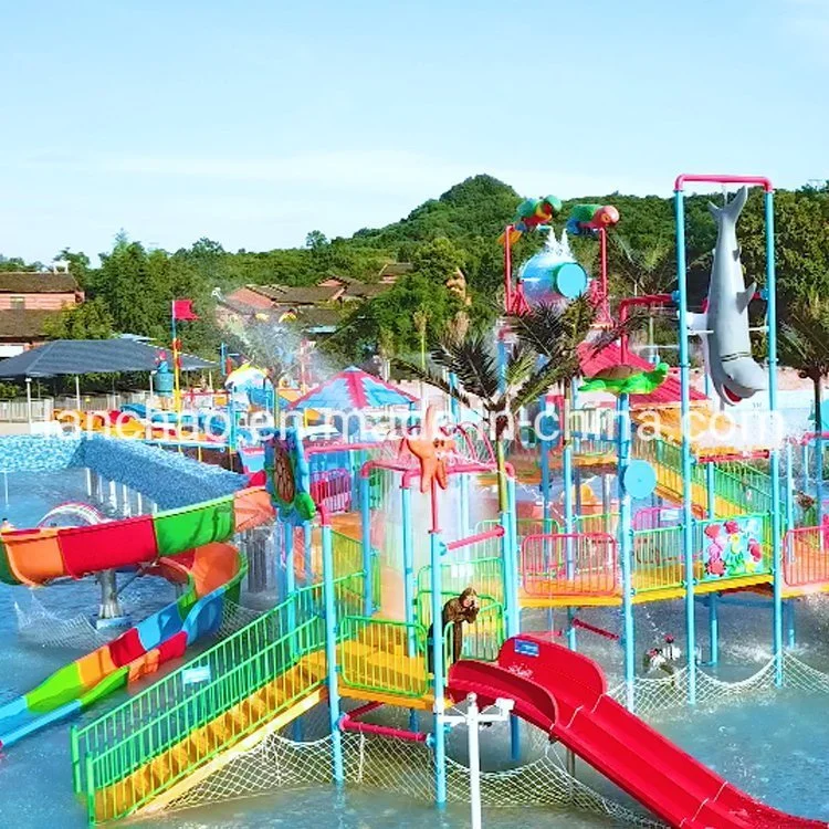 Fiberglas Wasser Haus Slide Aqua Park Ausrüstung Wasserfahrten