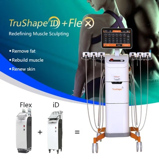 Trusculpt RF Device Hot Monopolar RF شدّ البشرة Trusculpt ID وتحفيزات العضلات المرنة تحفيزات الأشعة السينية الوميضية أحادية القطب تشكيل نظام إدارة الطوارئ الطبية الماكينة