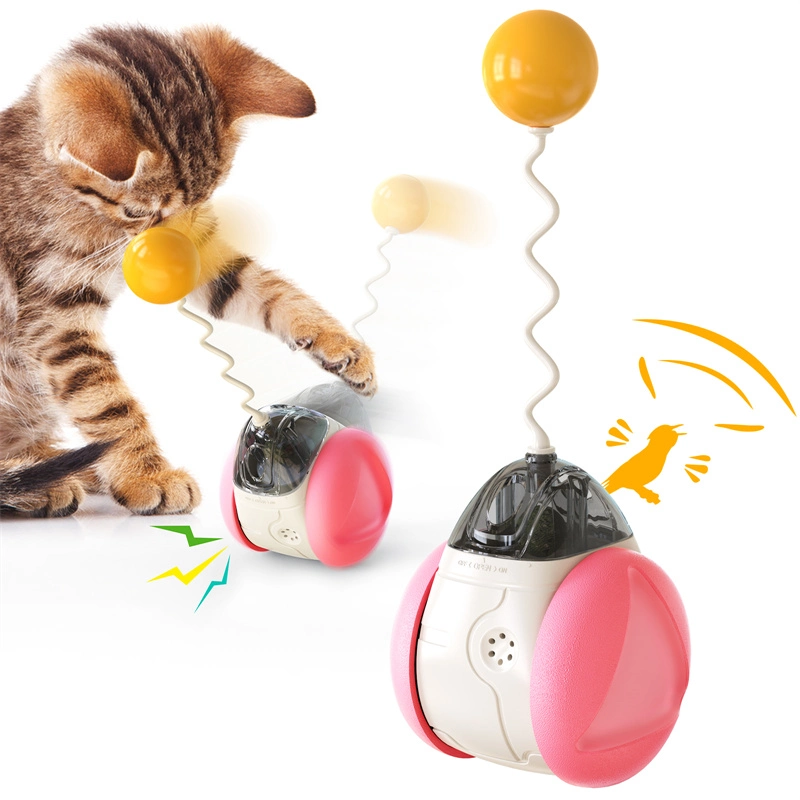 Wholesale/Supplier Bird Sound Automatic Electric Kitten Swing Toy Chaser Balanced Cat Chasing Puzzle Interactive Toy