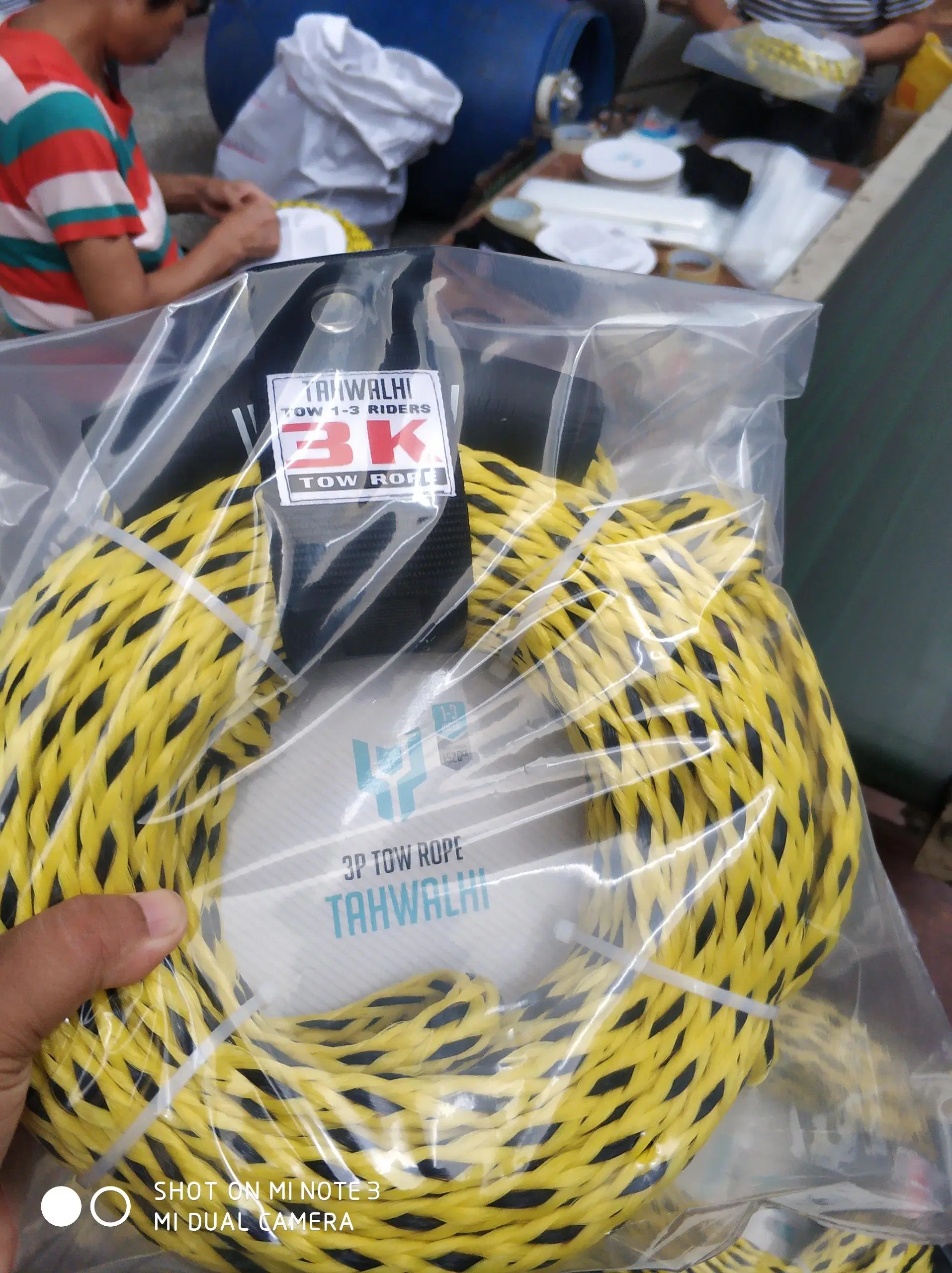 Water Sports Rope with Poly Hollow Braided Construction