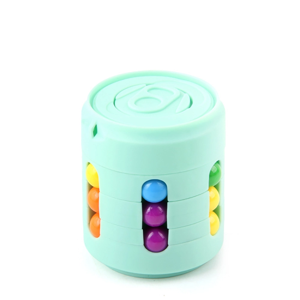 Can Cube Top Colorful Beans Finger Spinning Relieves Stress Decompression Toy for Children and Adults