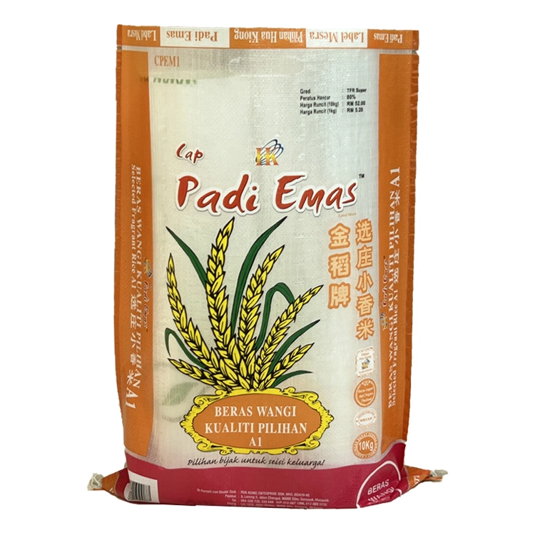 OEM ODM BOPP laminé d'alimentation de l'Agriculture de grains de riz de l'engrais Sacs PP imprimé personnalisé sac tissé