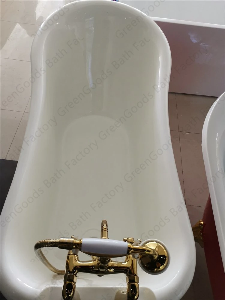 CE Cupc Approval Hotel Bathroom Showers Acrylic Clawfoot Bathtubs