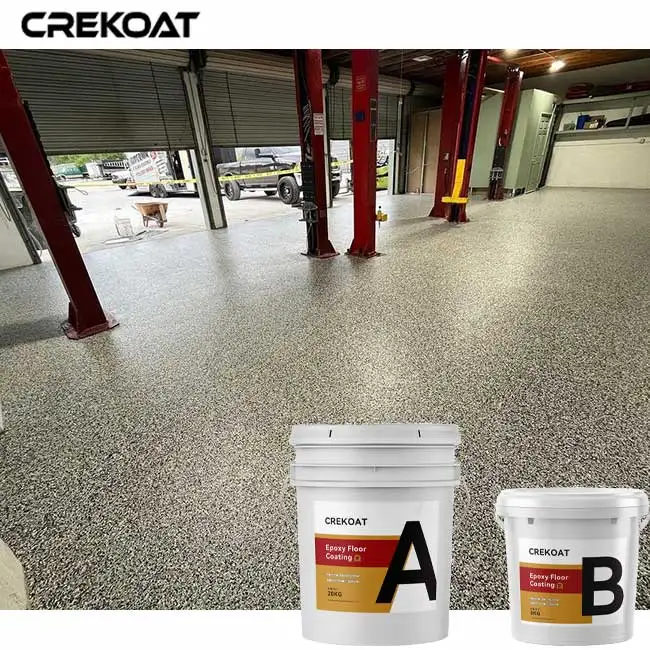 Garage Floor Coating Polyaspartic Epoxy Resin for Flakes Flooring System