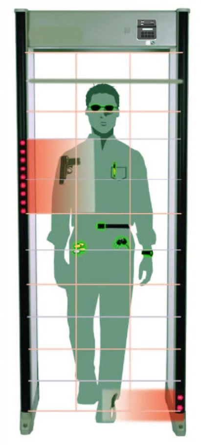 33 Zone Security Detection Door Frame Walk Through Metal Detector