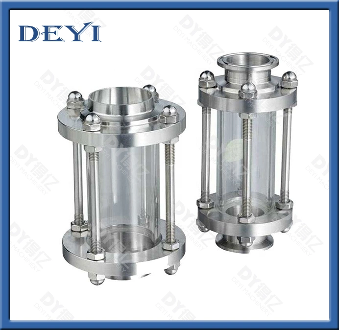 DN125 Stainless Steel SS304 Hygienic Union Type Sight Glass