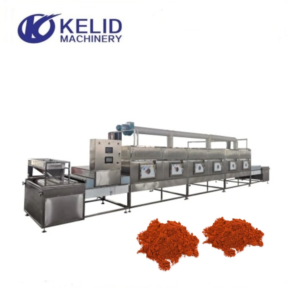 Industrial Microwave Spice Paprika Powder Sterilization Drying Equipment