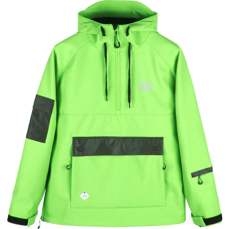 Light Down Winter Jacket Ski Jacket Snowboard Hoodie Waterproof Windproof Wear-Resistant Luminous Jacket