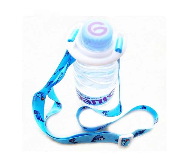 Custom Printed Adjustable Bottle Holder Lanyard for Travel