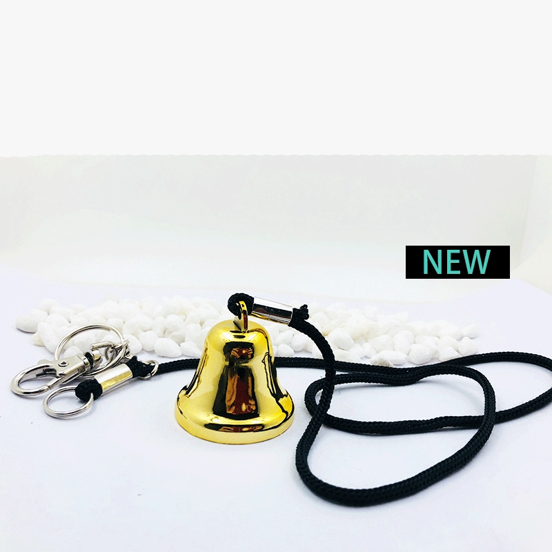 Brass Bell Gold Plated Bell Keychain Collar Pet Pendant Handbell Bell Processing Jewelry Accessories