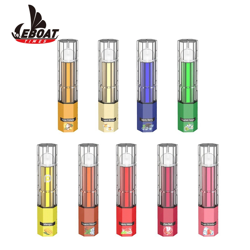 Eboat 1.8مل مملوءة مسبقا 5 ٪ السلط نيكوتين 550 أطواق Vape Disposable/Chargeable قلم