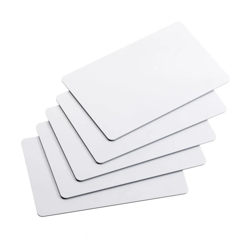 Material plástico Blanco en blanco RFID Tarjeta Eco PVC ABS Pet Tarjeta inteligente