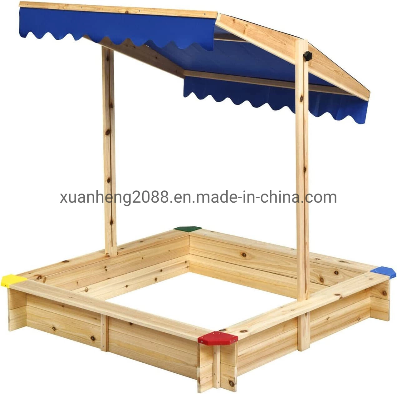 Outdoor Garten Sand Pit Höhe Verstellbare Kinder Sandbox Aus Holz