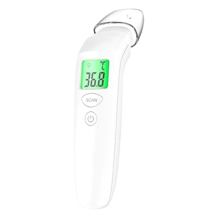 Office Hospital Supermarket Intelligent Professional High Temperature Automatic LCD Forehead Non Contact CE FDA RoHS Digital Infrared Thermometer