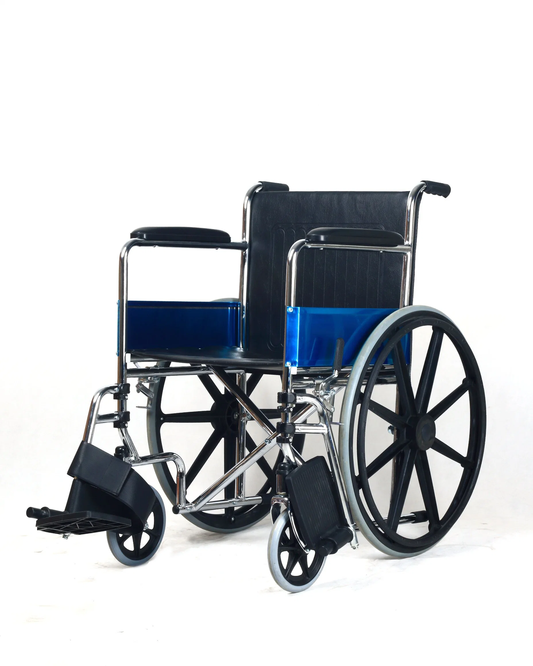 Achieve New Design with Patent Foorest Manual Steel Mag Wheel Folding Silla De Ruedas Wheelchair