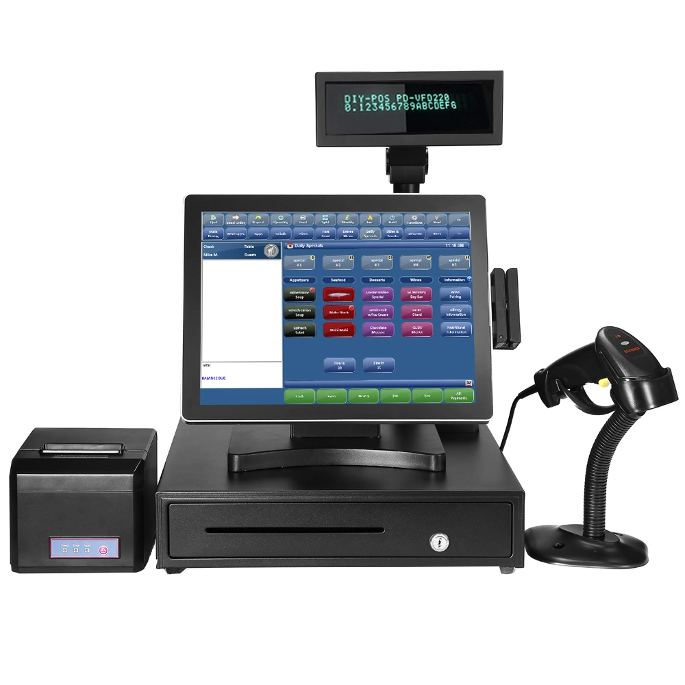 15" Touch POS Terminal/POS Complete System/ Epos All in One Complete System