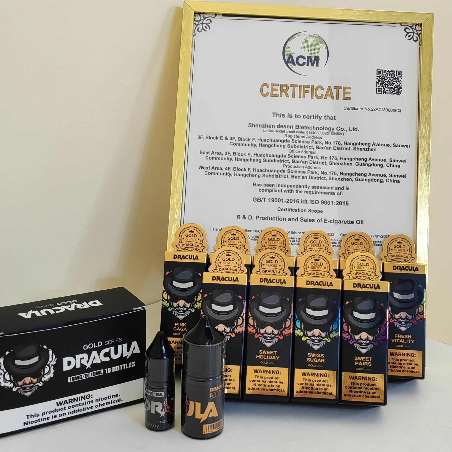 Dracula Gold E Cig Shop of Vape Juice, Wape E Liquid, Vapes E Juice Swiss Sugar