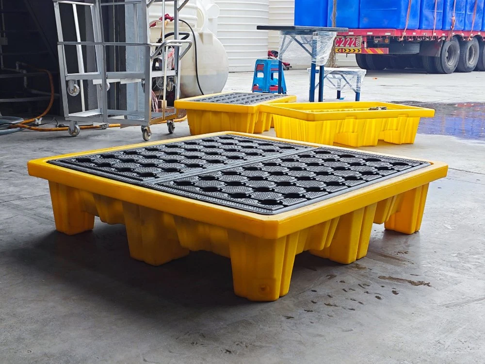 High Capacity IBC Leakage-Proof Spill Pallet for Drum Barrel