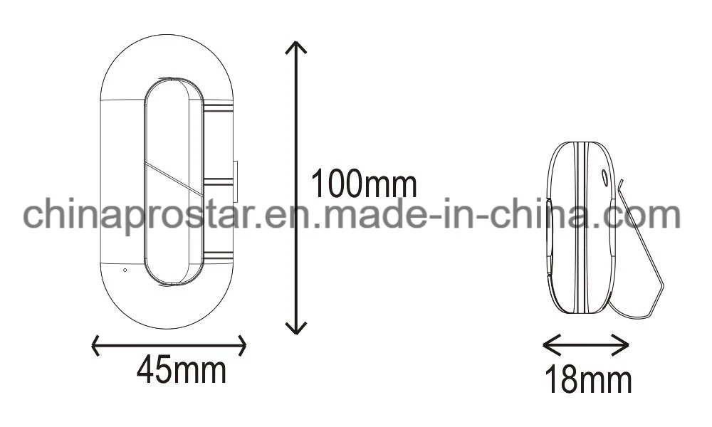 Drahtlose 433 MHz Garagentor-Türöffner Sun Visor Remote mit 3 Tasten