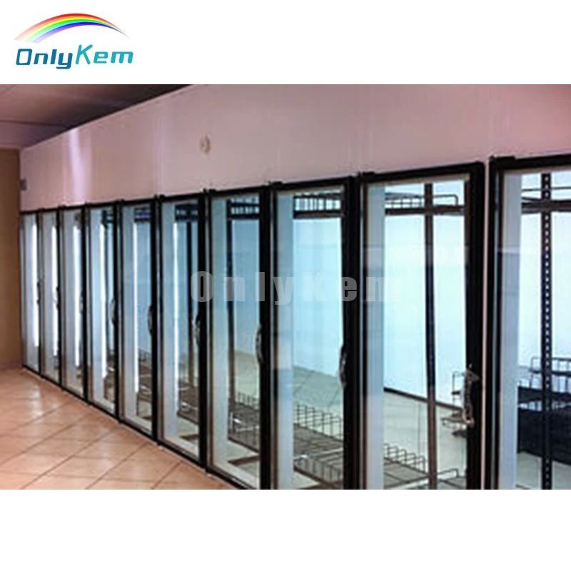 Commercial Supermarket Display Walk in Cooler with Glass Doors for Beer Cave