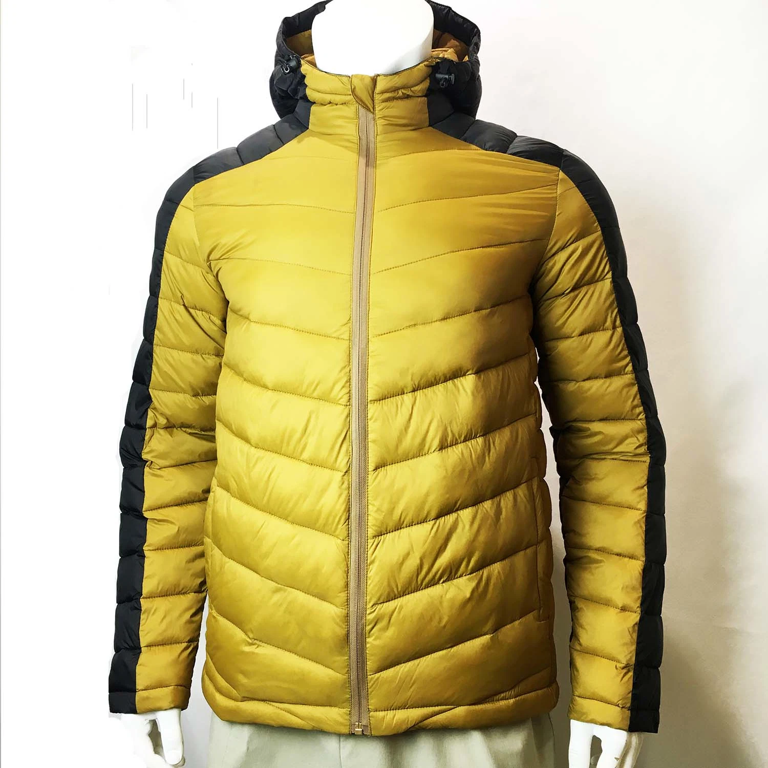 Winter Men's Nylon Fashion Padding Keep Warm Filling Jacket Fake Down Jacket