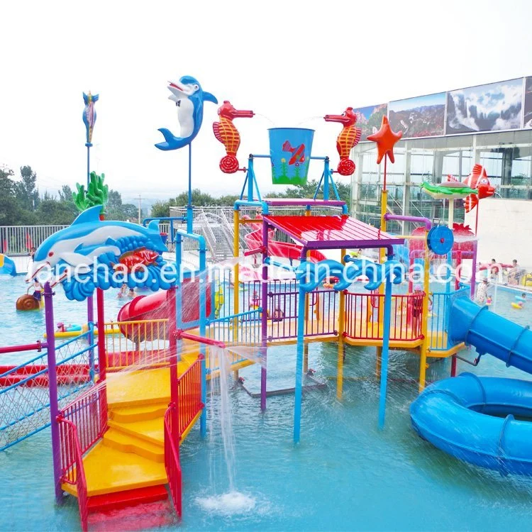 Oceanic Water House Kids Outdoor Playground Splash Theme Park Equipment