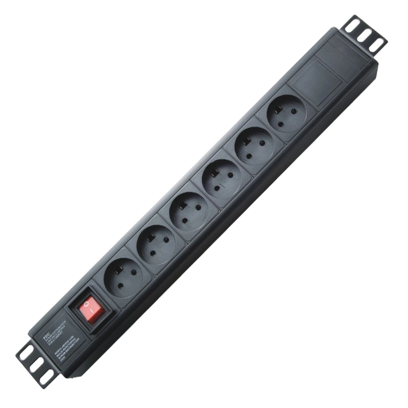 1U 19" universal de 6 vias Dinamarca Protecção diferencial/Interruptor Eléctrico/Proteção Contra Surtos de 6 portas