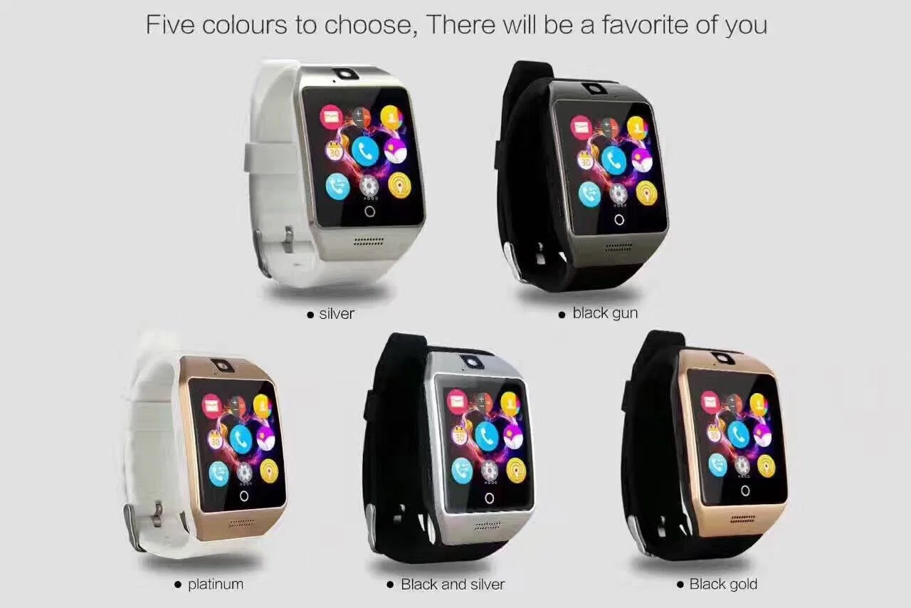 Wireless Smartwatch Q18 Android Smartwatch with SIM Card and Camera Mobile Watch Phone for All Phones