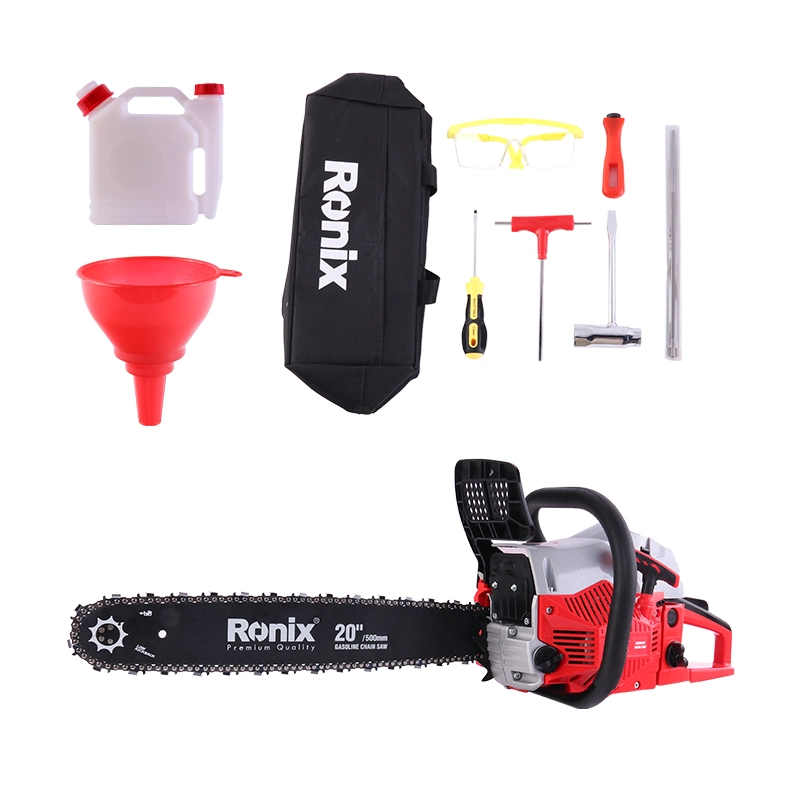 Ronix Model 4650 2300W 8500rpm 58cc Electric Gasoline Chain Saw Machine for Wood Cutting