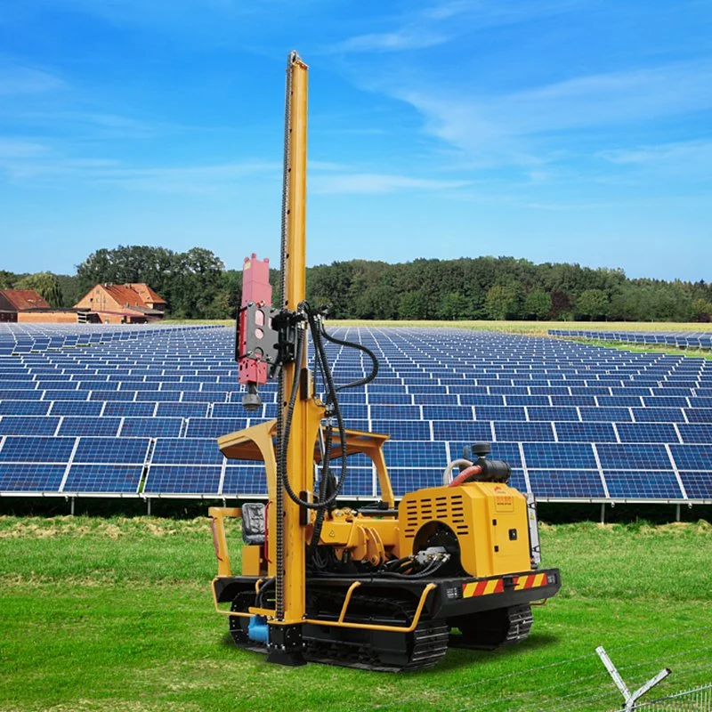 100MW Driver de pilha Pilha Solar Parafuso Fundação Pranchas Abalroá Máquina Driver de pilha