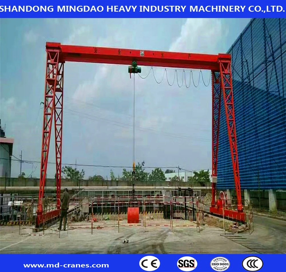 Rail Mounted Single Beam Electric Traveling Portal Crane for Sale