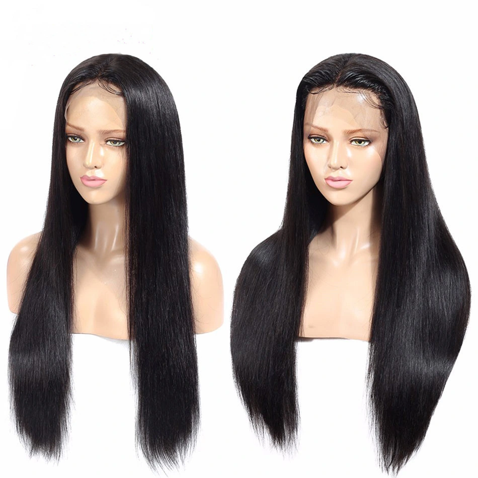 Hot Sale Long Virgin extensão reta Wig Lace frente humano Amigos do cabelo