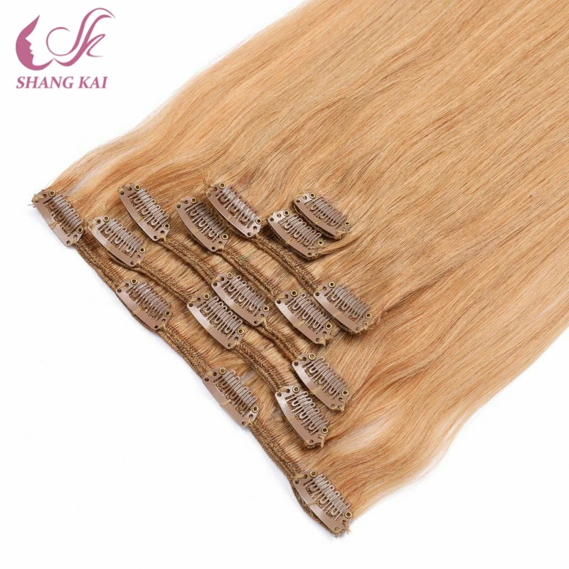 The Best Quality 100% Unprocessed Brazilian Human Hair Clip in Hair Extension