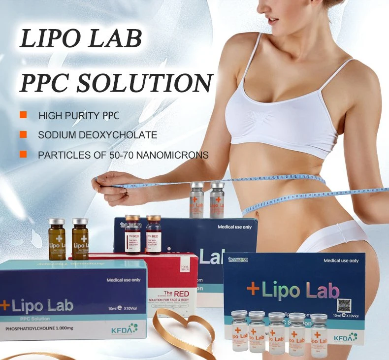 Lipo Lab de alta calidad 10ml*10vials pérdida de peso Deoxicolato de sodio PPC Solución Liposis para la grasa corporal