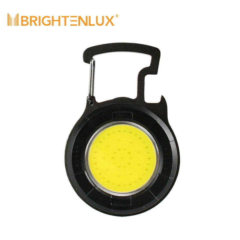 Mini LED portátil Brightenlux corrente de porta-chaves recarregável magnética COB trabalho Luz