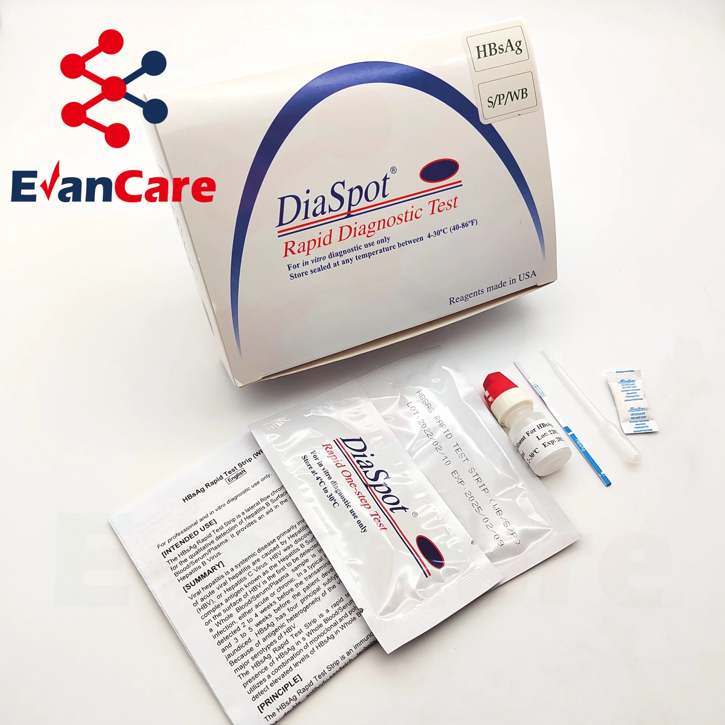 Professional Medical One Step Hepatitis B Test Kit Hbsag Test Card